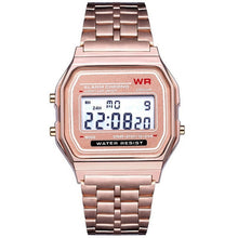 Charger l'image dans la galerie, New Arrival LED Digital Waterproof Quartz Wrist Watch Dress Golden Wrist Watch Women Men digital watch montre homme 2019
