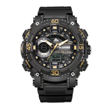 Charger l'image dans la galerie, D-ZINER Mens G Style Military Watches Shock Analog Digital Dual Display Wristwatch Water Resistant Auto Date Watch Montre Homme