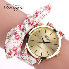 Charger l'image dans la galerie, Fashion Women's Flower Star Bow Wristwatch Scarf Band Party Casual Watch relogio feminino Montre Femme Women Gift 328