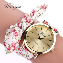 Charger l'image dans la galerie, Fashion Women's Flower Star Bow Wristwatch Scarf Band Party Casual Watch relogio feminino Montre Femme Women Gift 328
