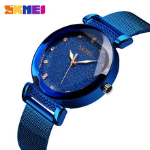 Charger l'image dans la galerie, Skmei Women quartz watches Starry sky Brightly Ladies Wristwatches Waterproof Fashion Montre Femme 2019 Luxe Gift For Female