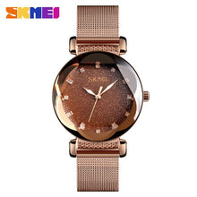 Charger l'image dans la galerie, Skmei Women quartz watches Starry sky Brightly Ladies Wristwatches Waterproof Fashion Montre Femme 2019 Luxe Gift For Female