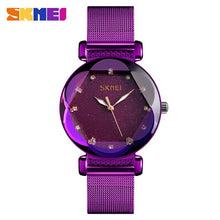 Charger l'image dans la galerie, Skmei Women quartz watches Starry sky Brightly Ladies Wristwatches Waterproof Fashion Montre Femme 2019 Luxe Gift For Female